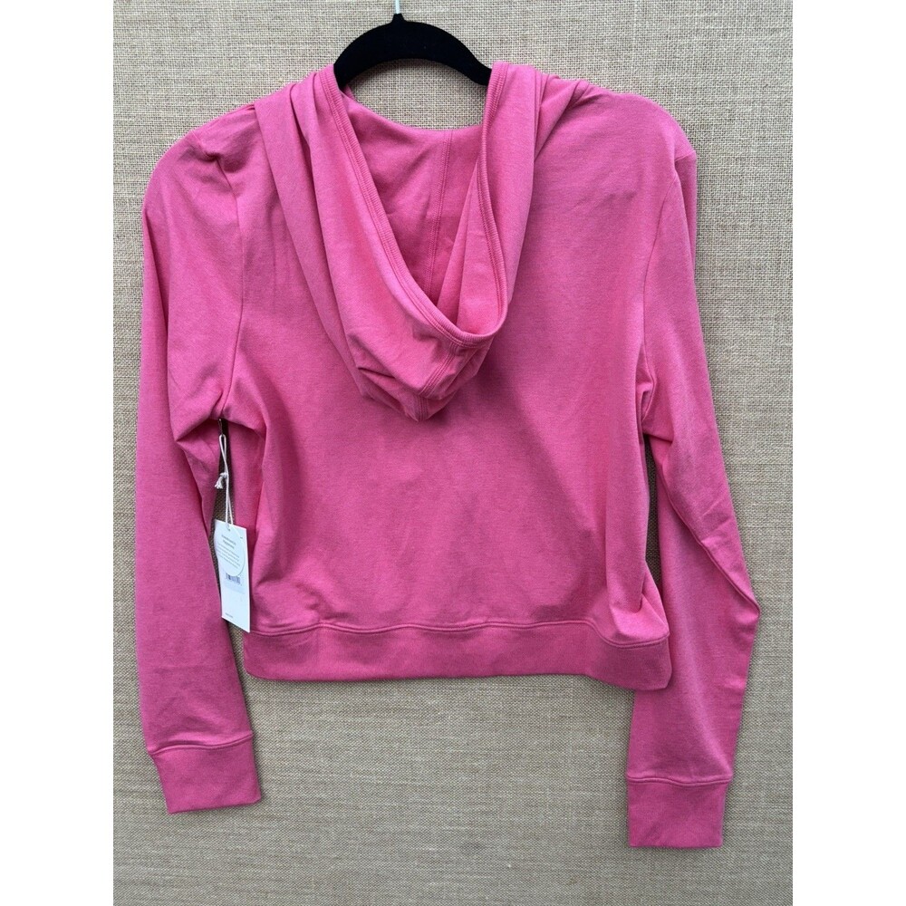 New Vuori Women's Halo Mini Full Zip Hoodie Pink Heather Sz L - Picture 3 of 13